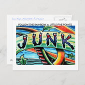 VOLG HET RAINBOW AAN KLEINE F... BRIEFKAART (Voorkant / Achterkant)