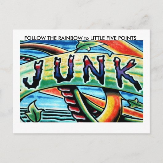 VOLG HET RAINBOW AAN KLEINE F... BRIEFKAART (Voorkant)