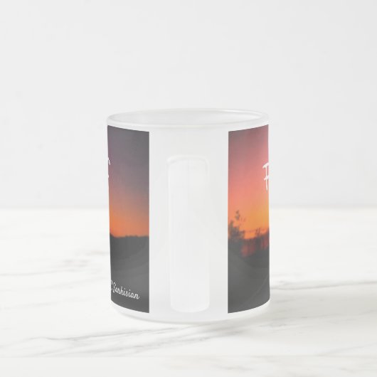 Volg het ritme van je hart matglas koffiemok (Handvat)