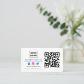 Volg het scannen om verbinding te maken met de Ame Visitekaartje (Staand voorkant)