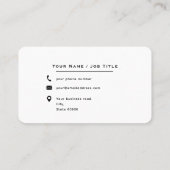 Volg het scannen om verbinding te maken met de Ame Visitekaartje (Achterkant)