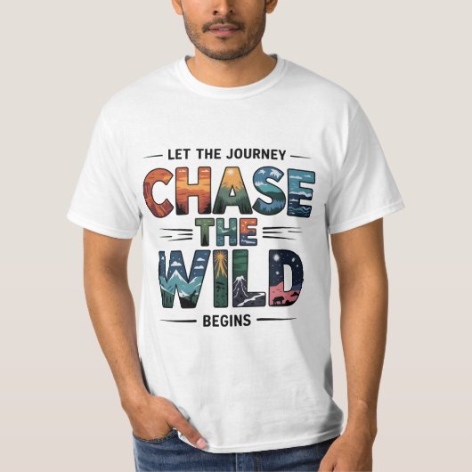 Volg het wilde Natuur avontuur T-shirt (Voorkant)