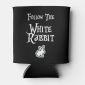 Volg het witte konijn blikjeskoeler (Voorkant)