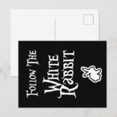 Volg het witte konijn briefkaart (Voorkant / Achterkant)