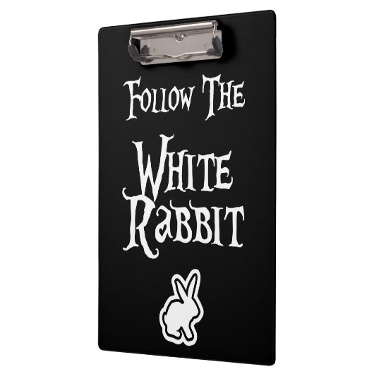 Volg het witte konijn klembord (Links)
