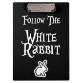 Volg het witte konijn klembord (Voorkant)