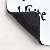 Volg het witte konijn muismat (Hoek)