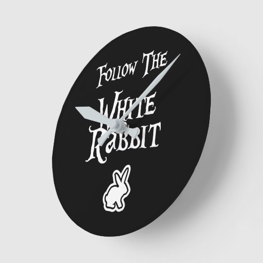 Volg het witte konijn ronde klok (Hoek)