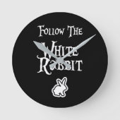 Volg het witte konijn ronde klok (Voorkant)