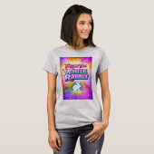 Volg het witte konijn t-shirt (Voorkant volledig)