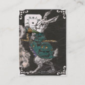 volg het witte konijnenvisitekaartje visitekaartje (Achterkant)