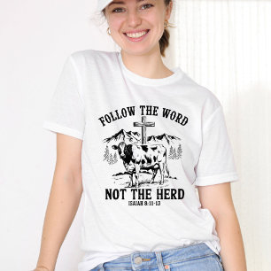 Volg het Woord, niet de kudde, Schattige Christeli Tri-Blend Shirt