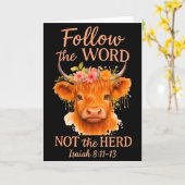 Volg Het Woord Niet Kudde Christelijke Hoogland Ko Kaart (Gele Bloem)