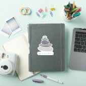 Volg je adem Mindfulness Cairn Stones Sticker (iPad Cover)