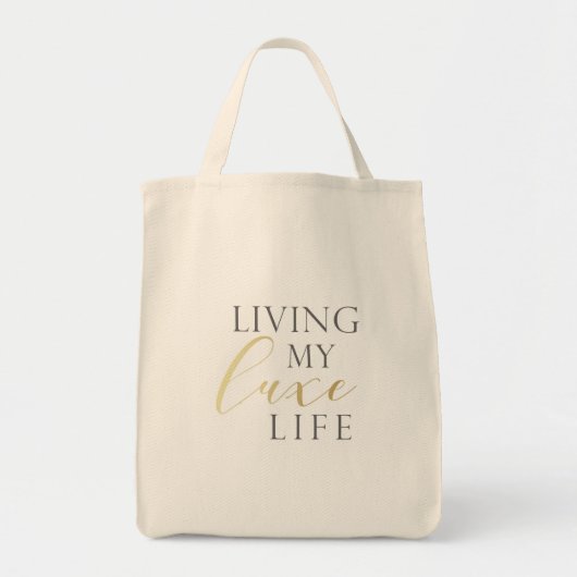Volg je boodschappen in stijl tote bag (Voorkant)