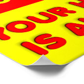 Volg je Brain Funny Poster (Hoek)