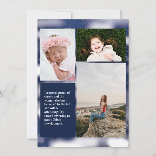 Volg je dromen Afstuderen aankondiging (Achterkant)