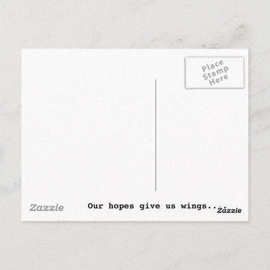 Volg je dromen briefkaart (Achterkant)