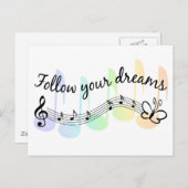 Volg je dromen briefkaart (Voorkant / Achterkant)