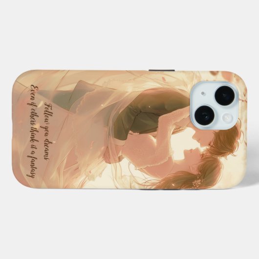 Volg je dromen Case-Mate iPhone case (Achterkant (horizontaal))