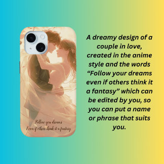 Volg je dromen iPhone 15 case