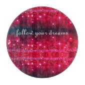 Volg je dromen Cherry Sparkle Snijplank (Voorkant)