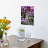 Volg je dromen Citaat Bloementuin Pad Folie Afdrukken (Laag (Keuken))