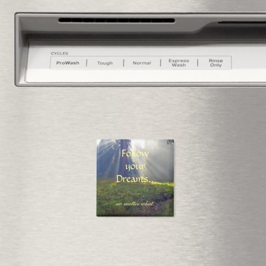 Volg je dromen citaat magneet (Insitu (Vaatwasser))