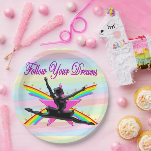 VOLG JE DROMEN DANSER PAPIEREN BORDEN PAPIEREN BORDJE (Feest)