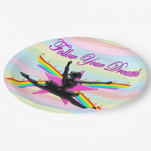 VOLG JE DROMEN DANSER PAPIEREN BORDEN PAPIEREN BORDJE (Gekanteld)