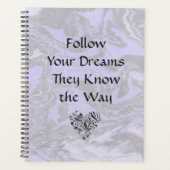 Volg je dromen die ze kennen" planner (Voorkant)