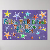 Volg je dromen die ze kennen poster (Voorkant)