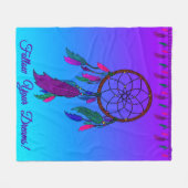 Volg je dromen - droombak fleece deken (Voorkant (Horizontaal))