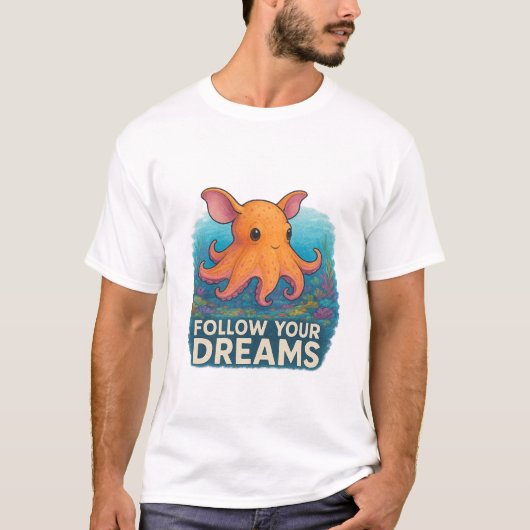 Volg je dromen" Dumbo Octopus T-shirt (Voorkant)