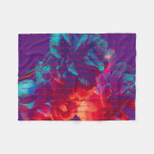 Volg je dromen en citeert kleurrijke bloemen fleece deken (Voorkant (Horizontaal))