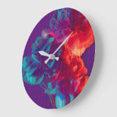 Volg je dromen en citeert kleurrijke bloemen grote klok (Hoek)