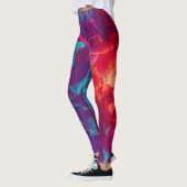 Volg je dromen en citeert kleurrijke bloemen leggings (Links)