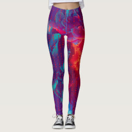 Volg je dromen en citeert kleurrijke bloemen leggings