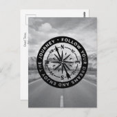 Volg je dromen en geniet van de reis briefkaart (Voorkant / Achterkant)