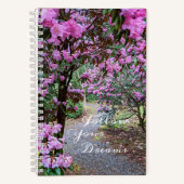 Volg je dromen en tuinpad notitieboek (Voorkant)