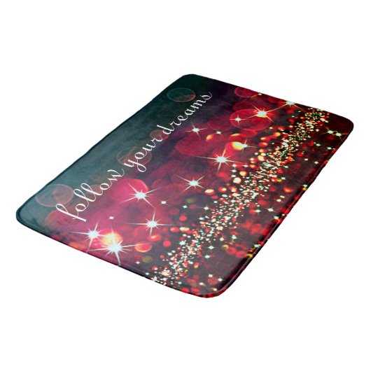 Volg je dromen Glitter Sparkle Bath Mat (Gekanteld)