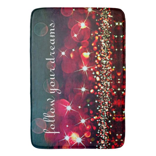 Volg je dromen Glitter Sparkle Bath Mat (Voorkant Verticaal)