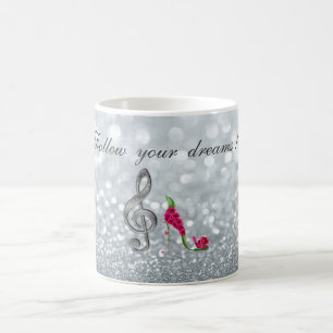 Volg je dromen, Glittery, Hoge Hakken, Vioolsleute Koffiemok