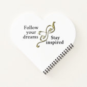 Volg je dromen - Inspirerend armband voor Notitieboek (Achterkant)