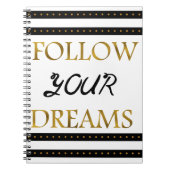 Volg je dromen Inspirerend Notitieboek (Voorkant)