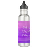 "Volg je dromen" inspirerende paarse waterfles (Links)