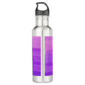 "Volg je dromen" inspirerende paarse waterfles (Achterkant)