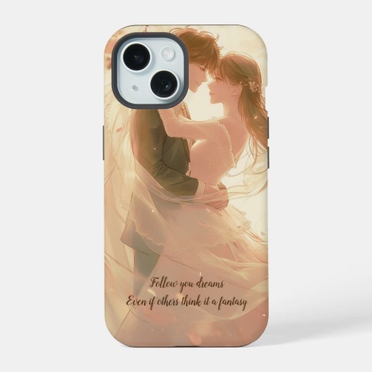 Volg je dromen  iPhone 15 case (Achterkant)
