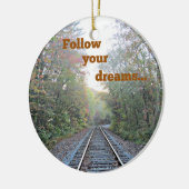 Volg je dromen keramisch ornament (Links)