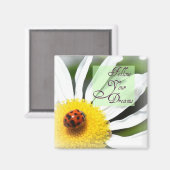 Volg je dromen lieveheersbeestje magneet (Voorkant / Achterkant)